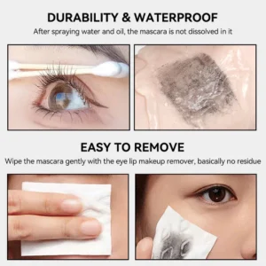 Waterproof Mascara Natural Black 3D Silk Fiber Eyelashes